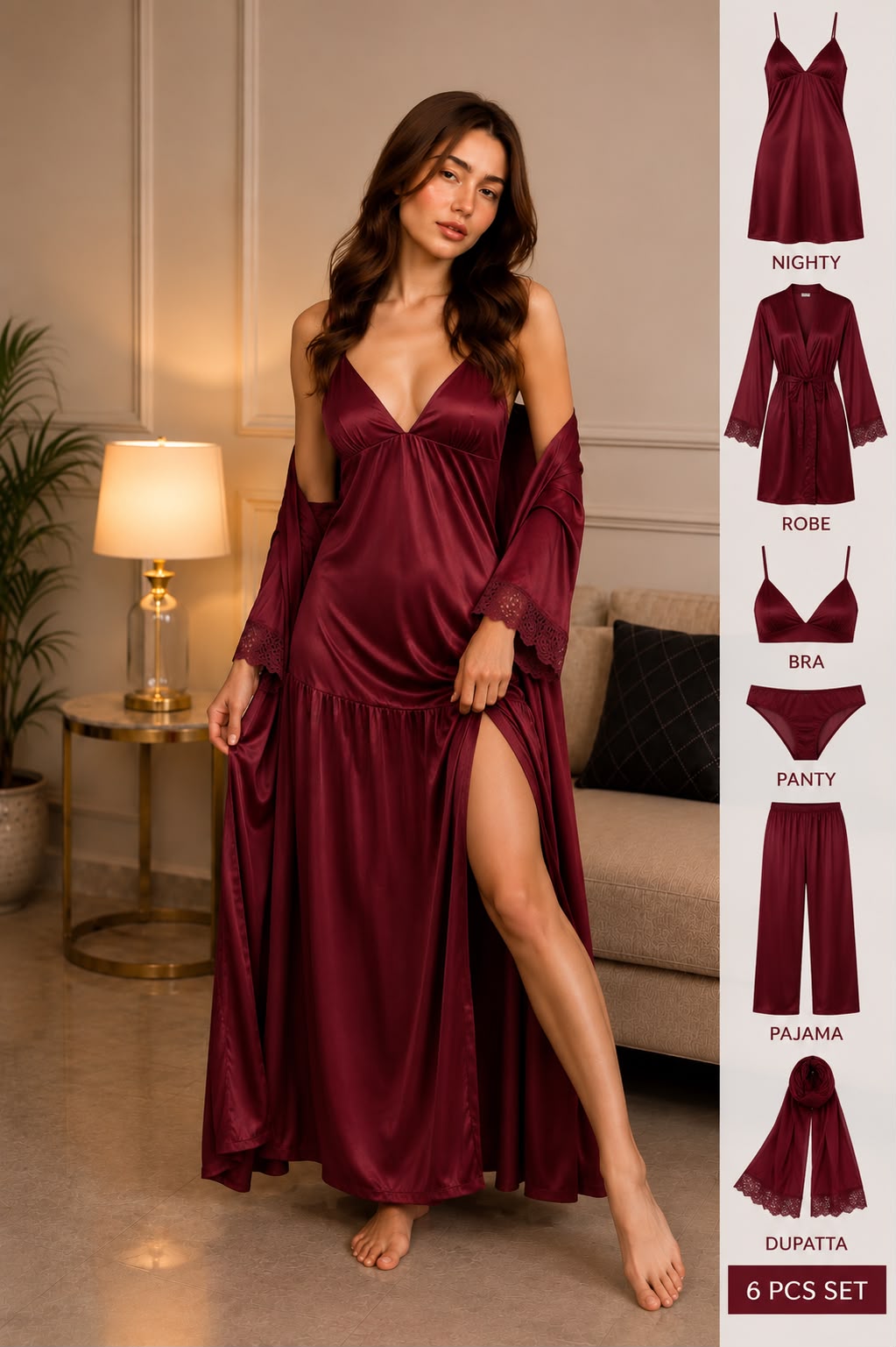 NIGHT WEAR/NIGHTY(6 PCS)